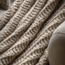 Gallery Luxury Melange Knit Throw - Oatmeal