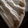 Gallery Direct Gallery Whinfell Luxury Faux Fur Throw - Cream