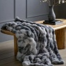 Gallery Marshmallow Marble Rabbit Faux Fur Throw