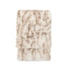 Gallery Direct Gallery Deco Luxe Ruched Faux Fur Throw