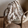 Gallery Direct Gallery Deco Luxe Ruched Faux Fur Throw