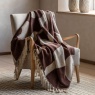 Gallery Alma Abstract Throw - Chocolate