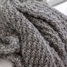 Gallery Direct Gallery Moss Chunky Knitted Throw - Grey