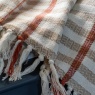 Gallery Direct Gallery Avro Grid Woven Throw - Rust / Natural
