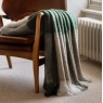 Gallery Heritage Check Faux Mohair Throw - Green