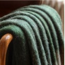 Gallery Direct Gallery Heritage Check Faux Mohair Throw - Green
