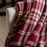 Gallery Direct Gallery Tartan Sherpa Throw - Mulberry
