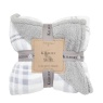 Gallery Direct Gallery Tartan Sherpa Throw - Grey