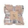 Gallery Direct Gallery Tartan Sherpa Throw - Natural