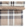Gallery Direct Gallery Tartan Sherpa Throw - Natural