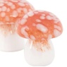 Gallery Direct Gallery Confetti Glass Mushrooms - Set Of 2 - Burnt Orange