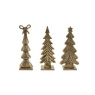 Gallery Direct Gallery Heritage Set of 3 Tree Ornaments Gold