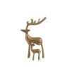 Gallery Direct Gallery Woodland Set of 2 Metal Stags Gold