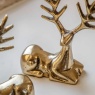 Gallery Direct Gallery Stag Antique Gold Set of 2 Decorations