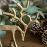 Gallery Direct Gallery Woodland Set of 2 Metal Reindeer Gold