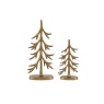 Gallery Direct Gallery Woodland Set of 2 Metal Tree Ornaments Gold
