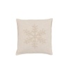 Gallery Direct Gallery Deco Luxe Embroidered Snowflake Cushion