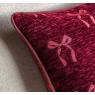 Gallery Direct Gallery Heritage Bow Chenille Cushion Merlot