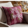 Gallery Direct Gallery Heritage Joy To The World Cushion Merlot