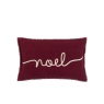 Gallery Direct Gallery Heritage Noel Embroidered Cushion Merlot