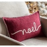 Gallery Heritage Noel Embroidered Cushion Merlot