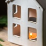 Gallery Direct Gallery Pearly White House Tealight Holder Single