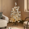 Gallery Direct Gallery Flocked Pine LED Christmas Tree 4ft