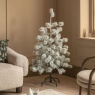 Gallery Direct Gallery Flocked Pine LED Christmas Tree 4ft