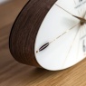 Gallery Direct Thomas Kent Greenwich Ellipse Mantle Clock Walnut
