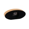 Gallery Direct Thomas Kent Greenwich Ellipse Mantle Clock Oak Stripe