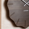 Gallery Direct Thomas Kent Harley Wall Clock Dark Cedar