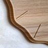 Gallery Direct Thomas Kent Harley Wall Clock Light Cedar